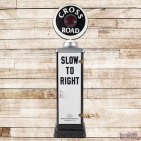 Scarce Porcelain Highway Lighthouse AGA Slow to Right Stop Cross Road Display