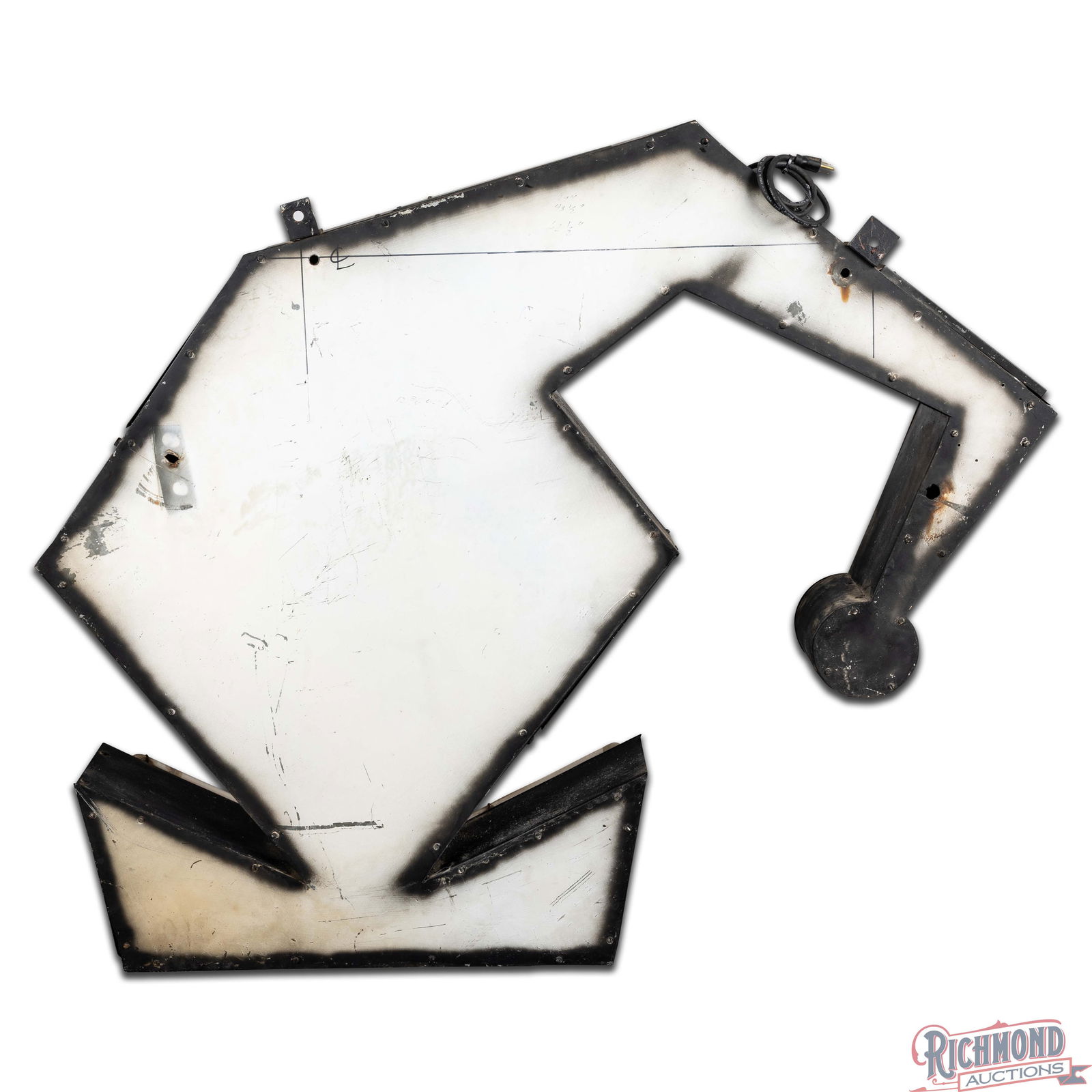 Outstanding Amusement Park Jester 4' Die Cut Single Sided Porcelain Factory Neon Sign - 4