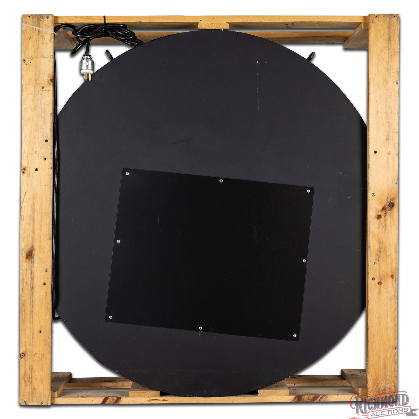 Pontiac Authorized Service 42" Single Sided Porcelain Neon Sign w/ Full Feather Logo - 4