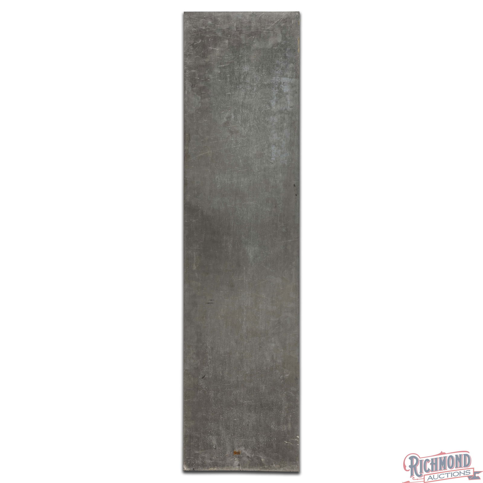 NOS 6 Miles to First National Bank Waterloo Single Sided Tin Ithaca Sign w/ Native Americans - 3