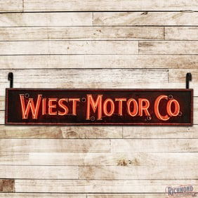 Wiest Motor Co. 7.5' Double Sided Tin Neon Sign