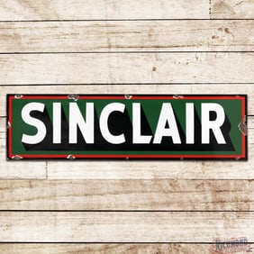 Scarce Sinclair Oils 44" Horizontal Single Sided Porcelain Sign
