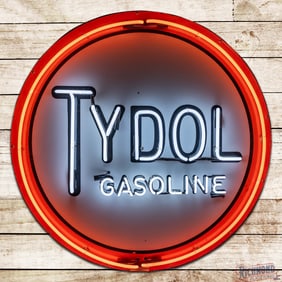 Tydol Gasoline 42" Single Sided Porcelain Neon Sign