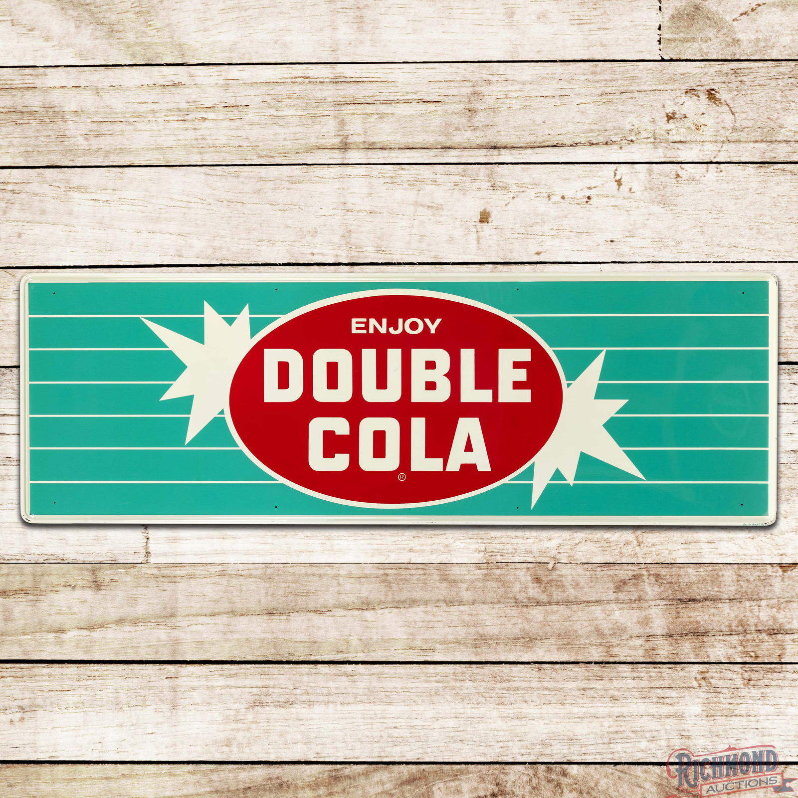 Excellent Enjoy Double Cola Single Sided Tin Sign (1 of 3)