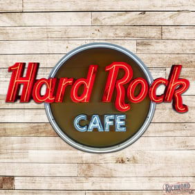 Hard Rock Caf? 8' 3D Single Sided Tin Factory Neon Sign