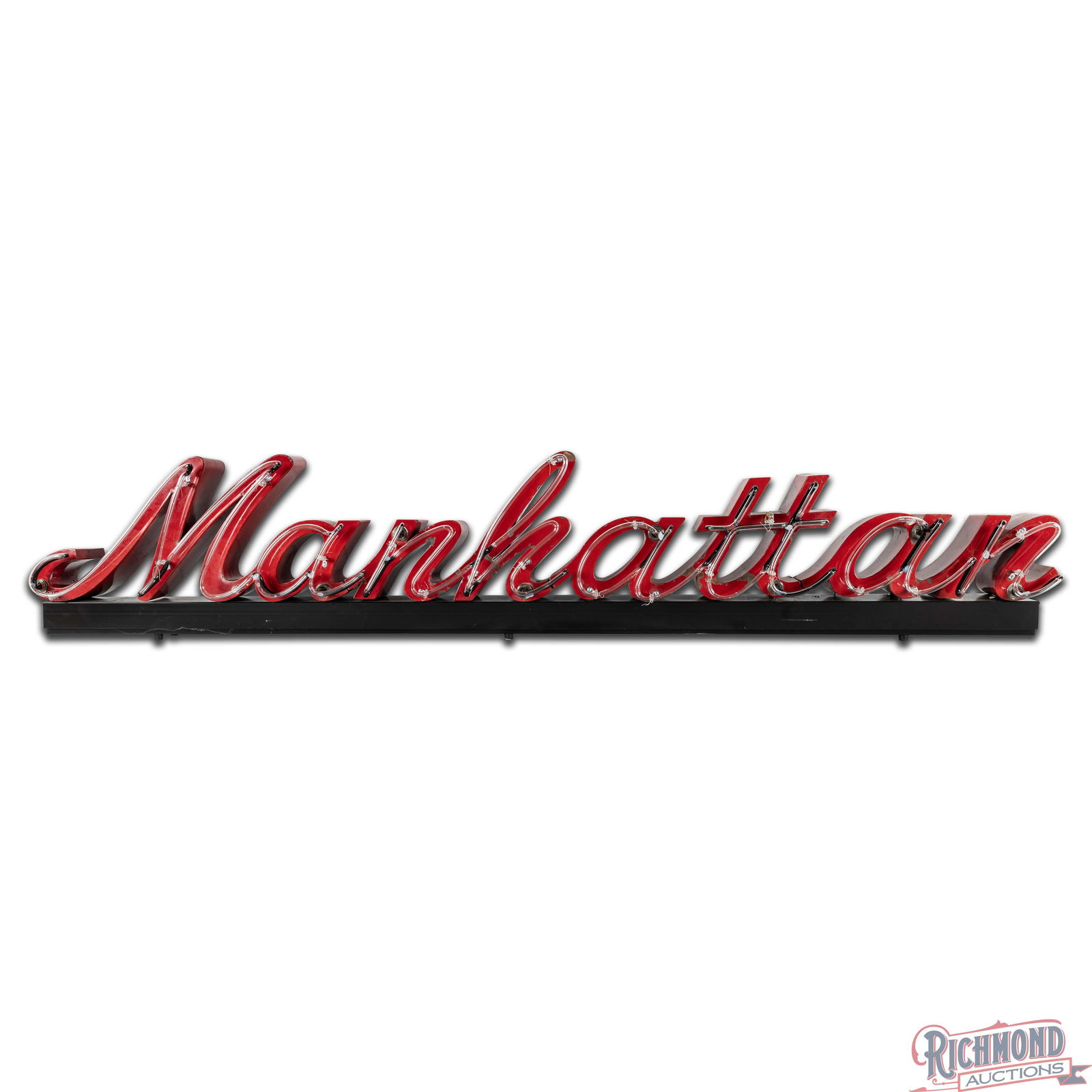 Manhattan 8' 3D Die Cut Single Sided Porcelain Factory Neon Sign - 3