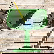 Cocktail Bar Martini 28" Die Cut Single Sided Tin Factory Neon Sign: SST (Single Sided Tin) die cut factory neon sign with the original metal can has moderate color and shine. The sign features a unique design with vibrant four-color neon. The display exhibits some ori