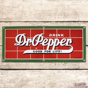 Drink Dr. Pepper "Good for Life!" 20" Single Sided Porcelain Sign