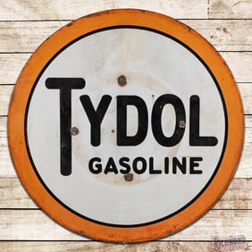 Tydol Gasoline 42" Double Sided Porcelain Sign