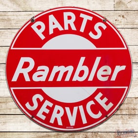 Clean Rambler Parts Service 42" Double Sided Porcelain Sign