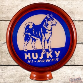 Husky Hi-Power Gasoline 15" Complete HP Metal Gas Pump Globe w/ Dog