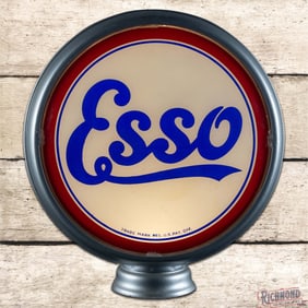 Esso Gasoline 15" Complete HP Metal Body Gas Pump Globe
