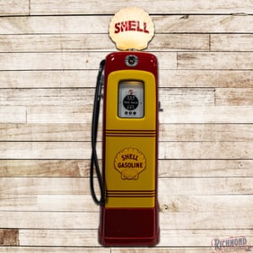 Fantastic Wayne Model #80 Computing Gas Pump Restored Shell Gasoline