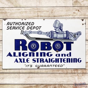 Amazing Robot Aligning and Axle Straightening Authorized Service Depot 5' Double Sided Porcelain