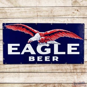 Impressive National Brewing Co. Eagle Beer New Orleans Louisiana 5' Double Sided Porcelain Sign