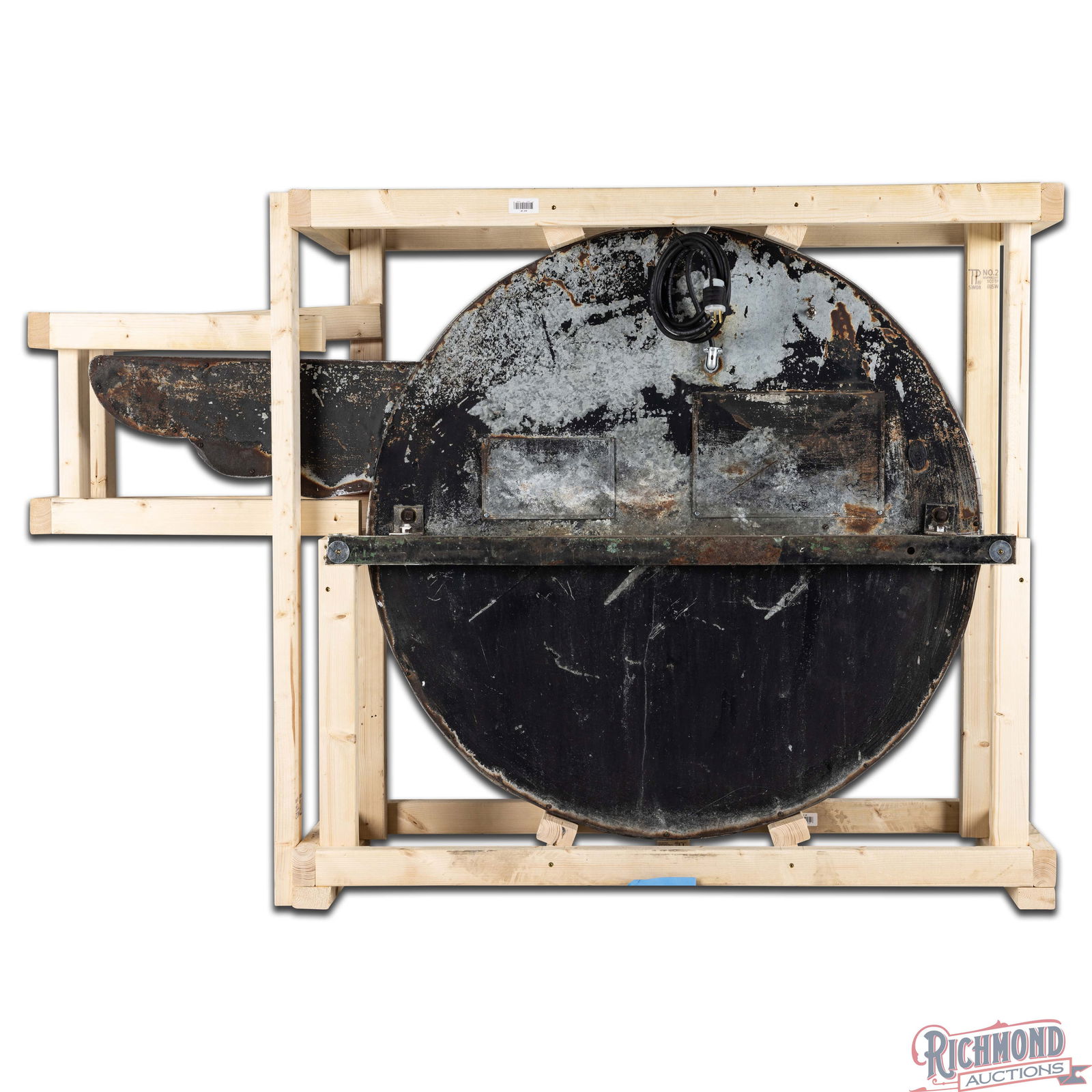 Rare Vincel Pontiac Automobiles 5' Die Cut SS Porcelain & Stainless Steel Factory Neon Sign - 4