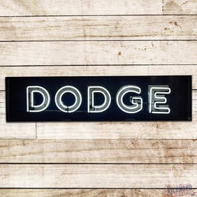Amazing Dodge 6.5' Double Sided Porcelain Factory Neon Sign