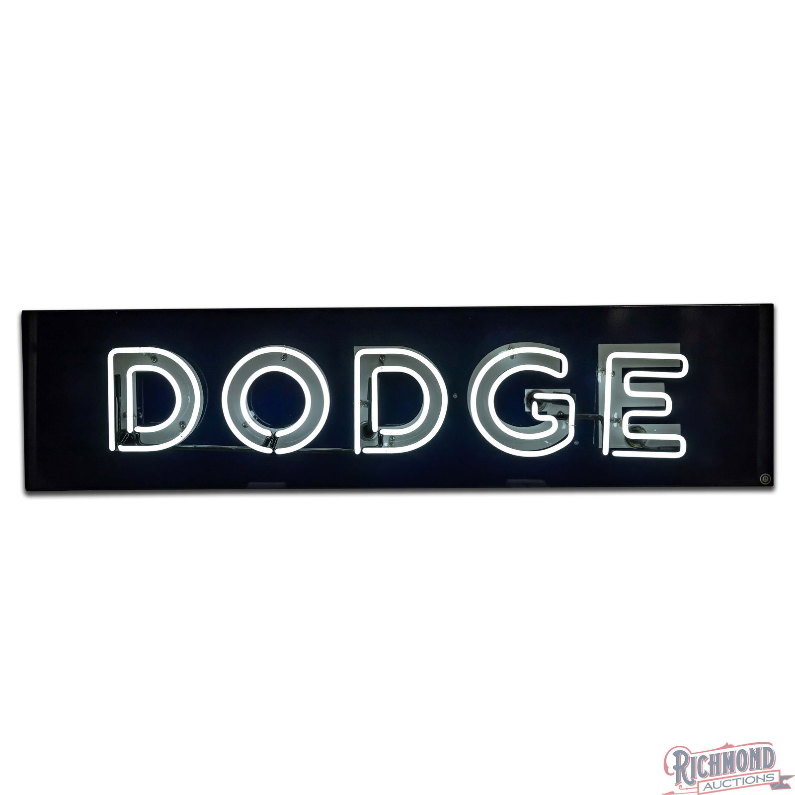 Amazing Dodge 6.5' Double Sided Porcelain Factory Neon Sign - 2