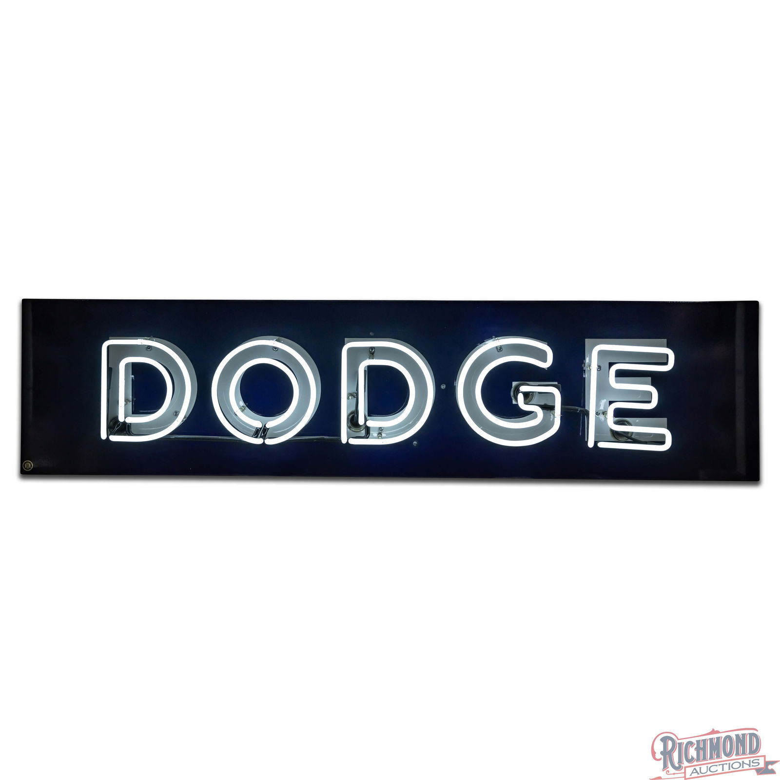 Amazing Dodge 6.5' Double Sided Porcelain Factory Neon Sign - 4