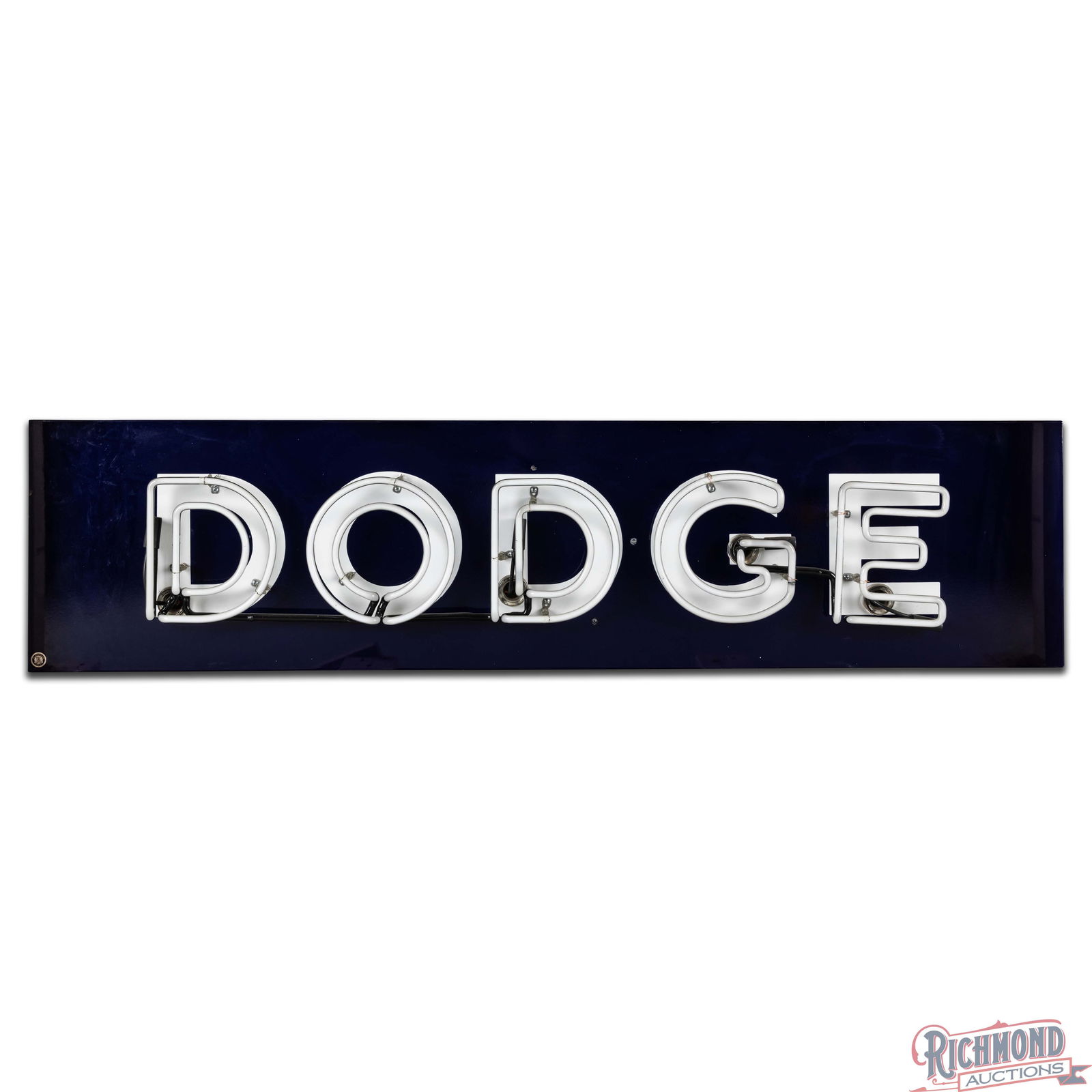 Amazing Dodge 6.5' Double Sided Porcelain Factory Neon Sign - 5