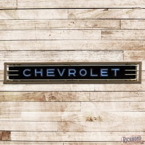 Chevrolet Automobiles 17' Horizontal Single Sided Porcelain Factory Neon Sign