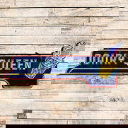 Dairy Queen 15' Factory Die Cut Neon Sign w/ Ice Cream Cone: SSP (Single Sided Porcelain) multi-piece factory neon sign with a metal can has good color. The sign displays very well with brilliant six-color neon. The field has areas of lower gloss with chips and