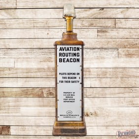 Rare AGA Lighthouse Aviation Airport Routing Beacon Display