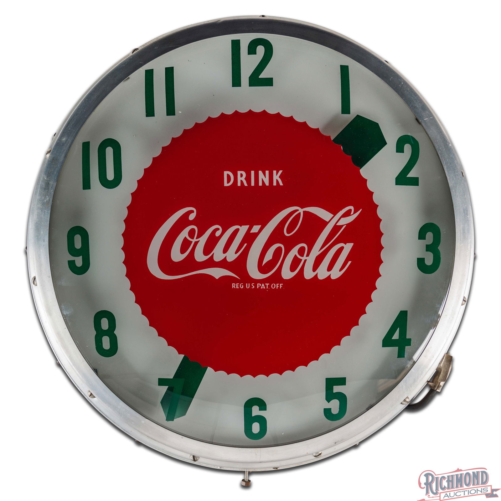 Striking Drink Coca Cola 21" Lighted Advertising Clock - 3