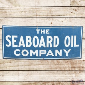 Scarce The Seaboard Oil Company Pure WocoPep 6' Single Sided Porcelain Sign