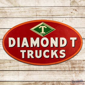 Diamond Trucks 6' Double Sided Tin Sign w/ Logo