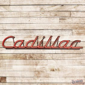 Cadillac Automobiles 13' 3D Single Sided Porcelain Neon Script Dealership Sign