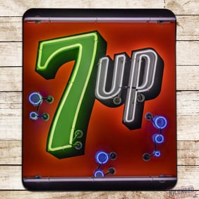 Fantastic 7up 36" Single Sided Porcelain Neon Sign w/ Logo & Animation