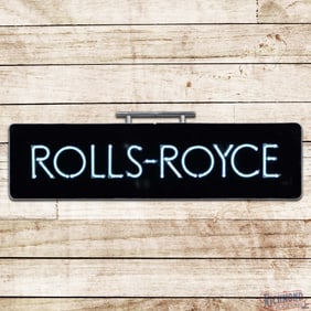 Impressive Rolls Royce Dealership Neon Advertising Sign