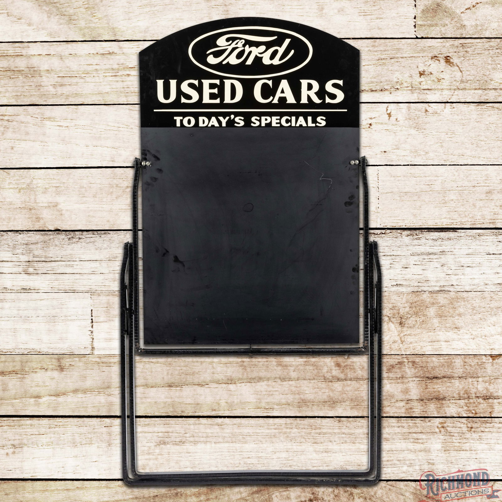 NOS Early Ford Used Cars Today's Specials Double Sided Tin Curb Sign (1 of 3)