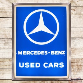 Superb Mercedes Benz Used Cars Emb. Lighted Auto Dealer Sign
