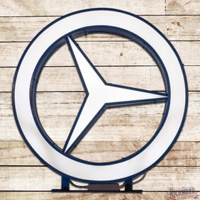 Mercedes Benz Automobiles 38" Die Cut DS Lighted Logo Sign