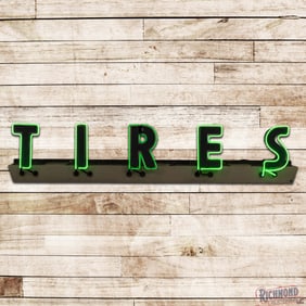 Impressive TIRES 3-Dimensional 7' Horizontal Factory Neon Sign