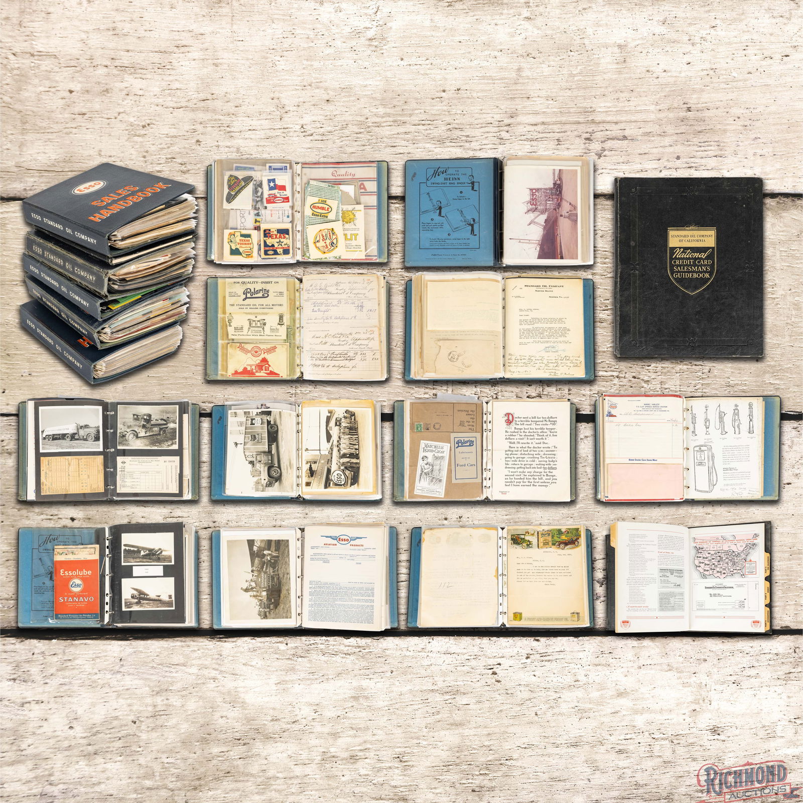 Outstanding Large Group of Service Station Ephemera Photos Aviation Esso Stanavo TP Litening & More (1 of 16)