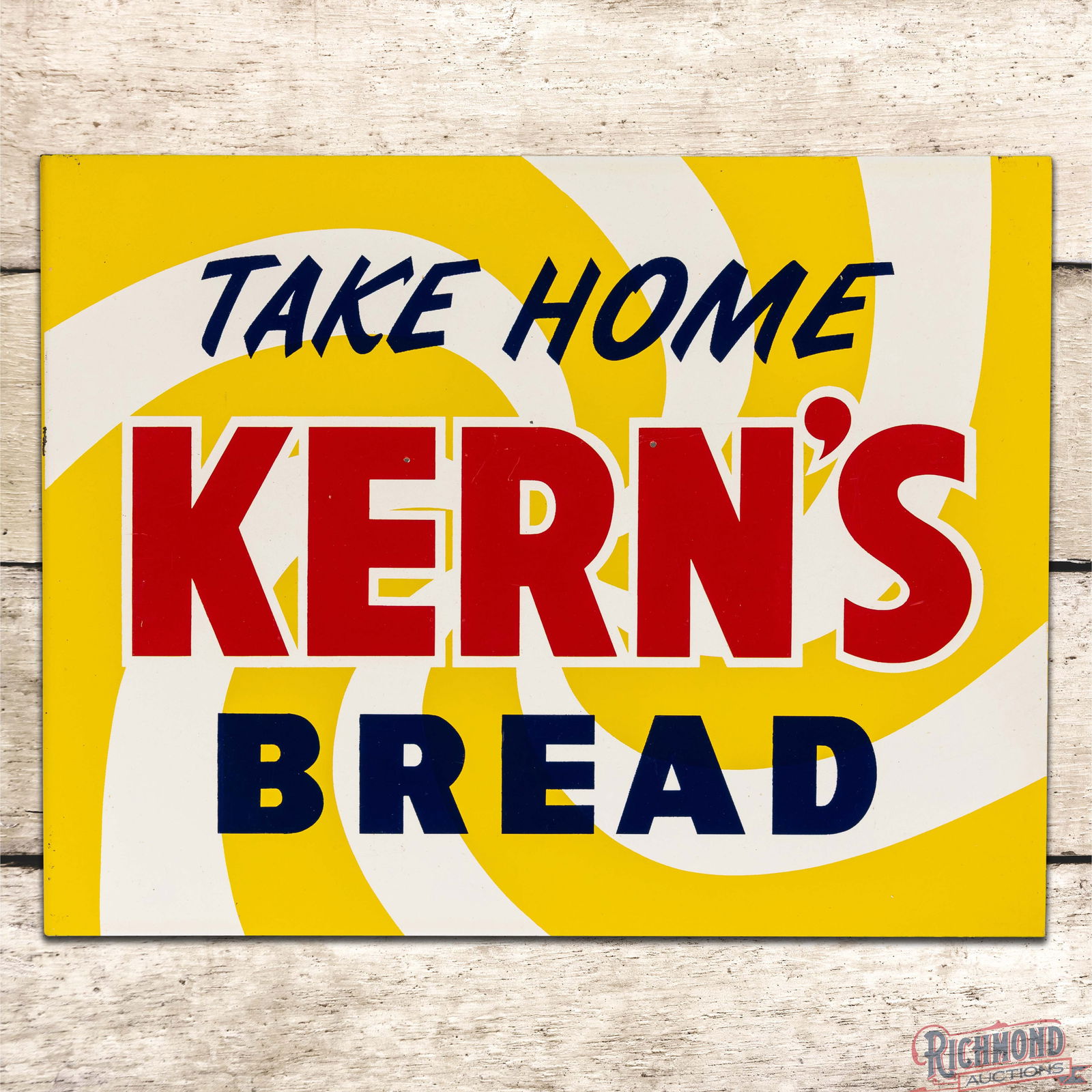 Take Home Kern's Bread Double Sided Tin Flange Sign (1 of 4)