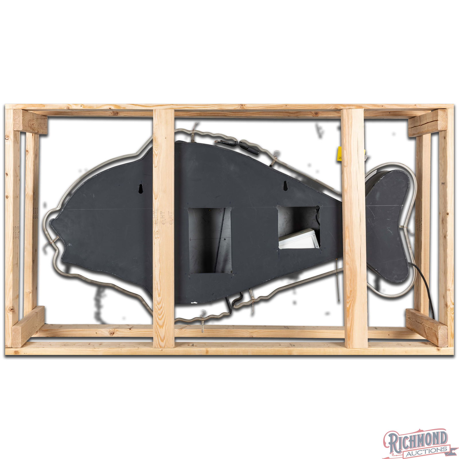 Exceptional Die Cut Single Sided Porcelain Factory Neon Hot Sandwiches Fish Sign - 4