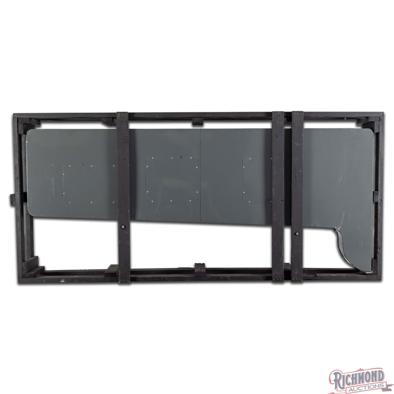 Chevrolet Die Cut 8' Single Sided Porcelain Factory Neon Sign w/ Horizontal Lines - 4