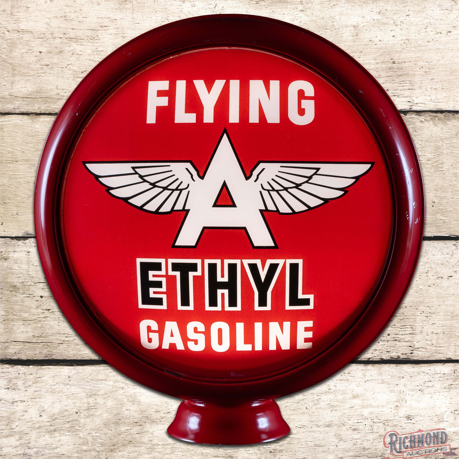 Incredible Flying A Gasoline 15" Single Lens w/ HP Metal Gas Pump Globe Body (1 of 6)