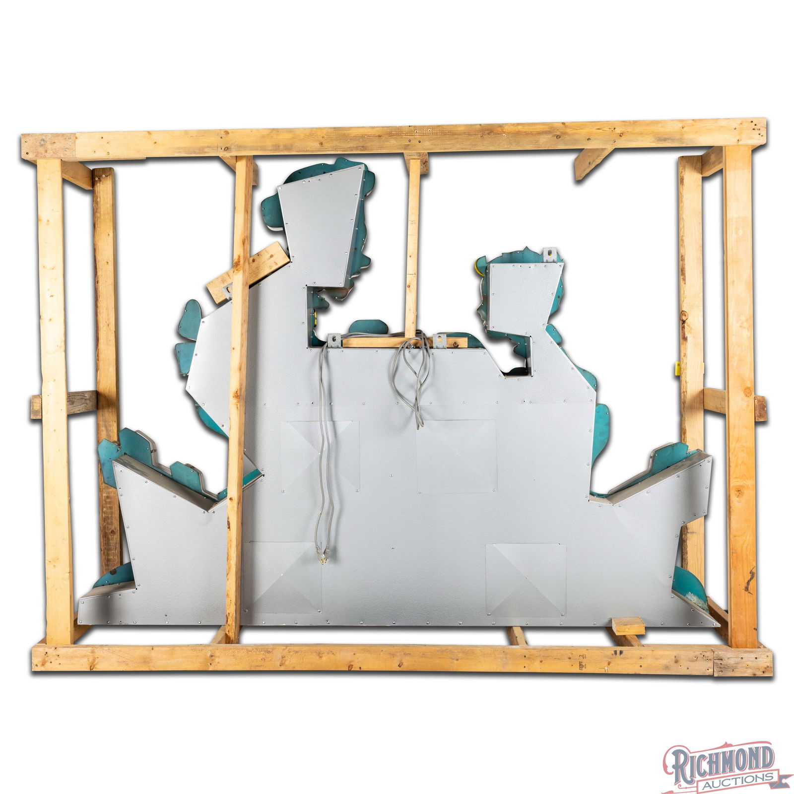 Outstanding Howard Johnson's Ice Cream 8' Single Sided Porcelain Factory Neon Sign - 4