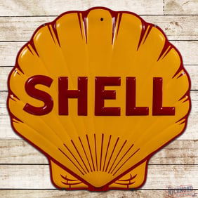 Outstanding Shell Gasoline 48" Emb. Neon Sign Skin