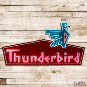 Amazing Thunderbird Motel 16' Die Cut Single Sided Porcelain Factory Neon Sign Route 66