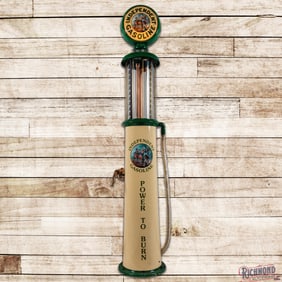 Boyle & Dayton "Viza" Ten Gallon Visible Gas Pump Restored Independent Gasoline