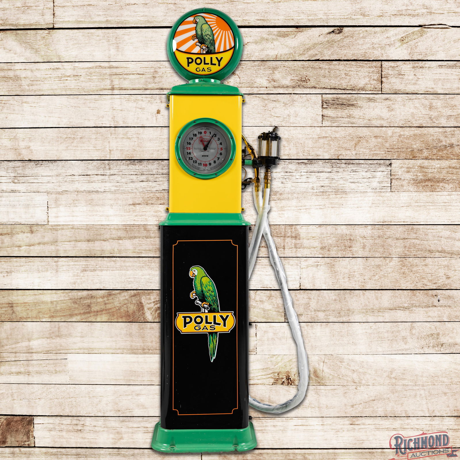 Bennett Model #150 Clockface Gas Pump Restored Polly Gas (1 of 6)
