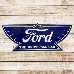 Outstanding Ford The Universal Car Die Cut Double Sided Porcelain Sign