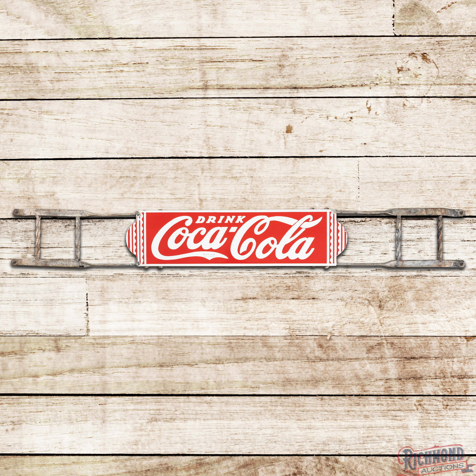 Drink Coca Cola Single Sided Porcelain Door Push Sign (1 of 4)