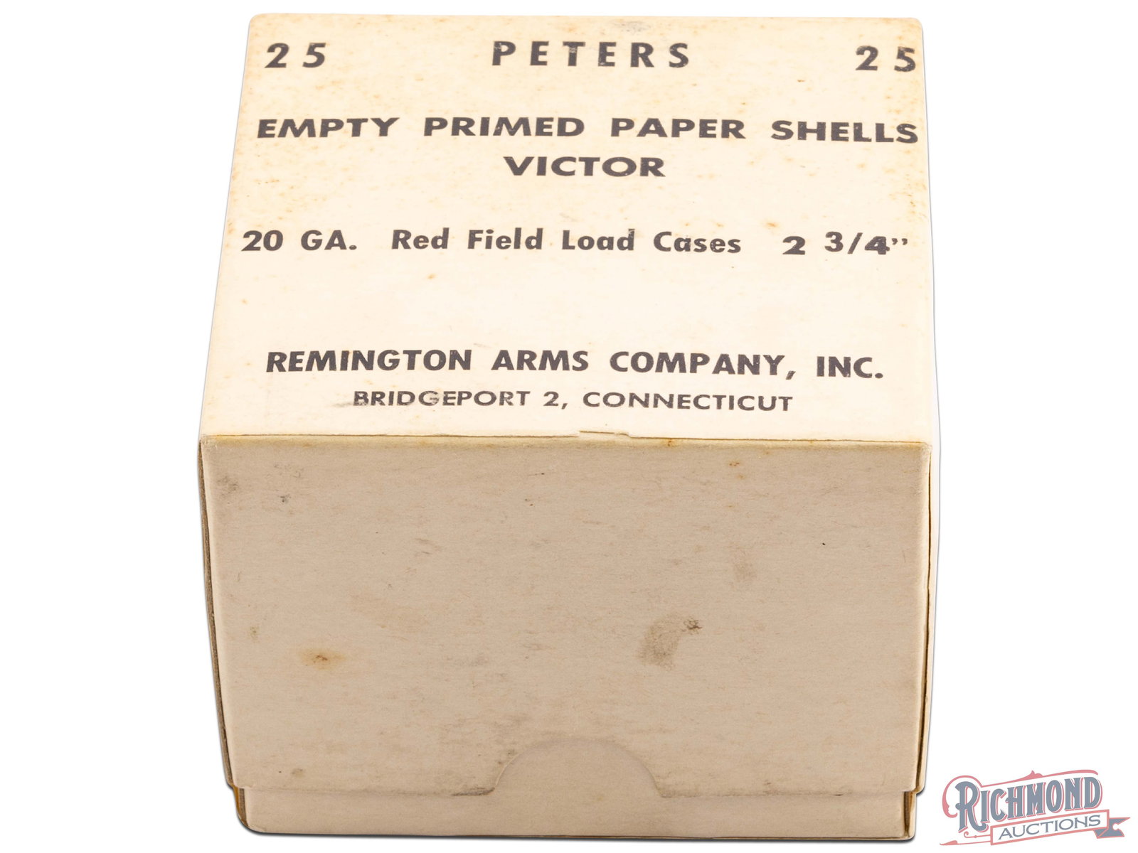 Sealed Box Of Peters 20 Gauge Empty Primed Paper Victor Shells Two Piece Box (1 of 5)